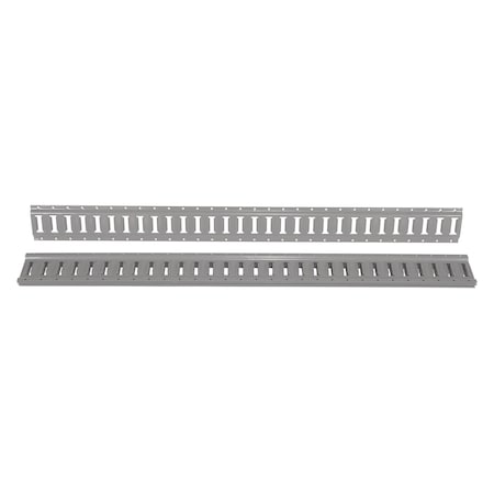 Vestil E-TRACK 5 FOOT GRAY, PK6 E-TRK-5-GY-6PK